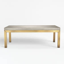Parsons Concrete Top Brass Base 48x28 Small Rectangular Coffee Table Crate And Barrel In 2020 Coffee Table Coffee Table Crate And Barrel Rectangular Coffee Table