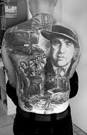 A tattoo is a form of body modification where a design is made by inserting ink, dyes, and/or pigments, either indelible or temporary, into the dermis layer of the skin. 50 Al Capone Tattoos For Men Gangster Design Ideas