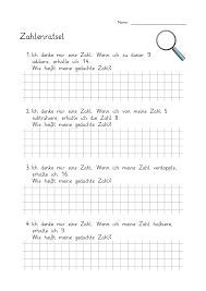 3 X Doppelseitiges Arbeitsblatt Zahlenratsel Anfang Klasse 2 Mit Losungen Unterrichtsmaterial Im Fach Mathematik In 2020 Zahlenratsel Erste Klasse 2 Klasse