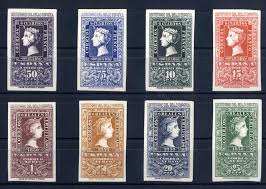 Sellos España 1950 Centenario del Sello Español 1075/1082 sellos nuevos A1  - Tienda Coleccionismo Barcelona Filatelia Sellos Monedas Billetes