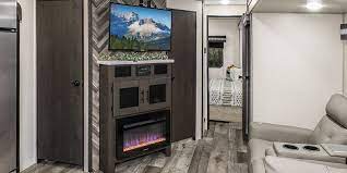 Small travel trailer with theater seating. Connect Lightweight Travel Trailers Kz Rv