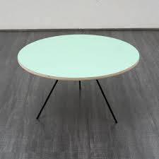Black & white geometric design round top coffee cocktail table. Velvet Point Tables Low Circular Tripod Coffee Table Exclusive Small Production Round Karlsruhe