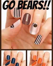 Chicago Bears Football Chicago Bears Nails Bears Nails Color Street Nails