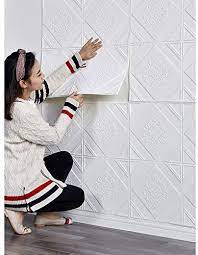 ورق حائط ثلاثي الأبعاد ملصق حائط ذاتي اللصق قابل للإزالة ورق جدران لتقليل الضوضاء ضد الماء ديكور منزلي غرفة النوم غرفة المعيشة خلفية تلفاز الحائط 70 سم 70 سم 20pcs