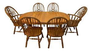 Add to compare compare now. Keller Solid Oak Dining Set 7 Pieces Chairish