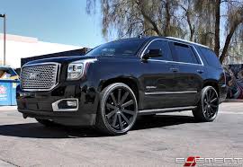 Black Yukon Denali Custom Wheels Chrome Grille Suv Cars Gmc Denali Yukon Denali