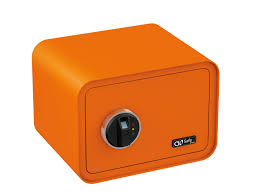 Alla kassaskåp är testade och certifierade till de högsta standarderna. Sedelboxar Kassaskap Gosafe 100 Designat Orange Kassaskap Med Fingerprint Passar Det Moderna Kontoret Eller Butiken