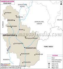 Map of karnataka river system. Ramanagara River Map Karnataka