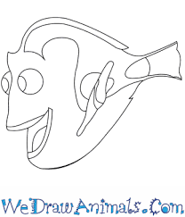 How To Draw Dory From Finding Nemo