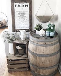 35 Genius Ways People Are Repurposing Whiskey Wine Barrels How To Use Barrels As Decor Barrel Decor Wine Barrel Decor Wine Decor