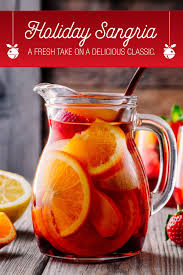 Holiday Sangria Recipe Christmas Drinks Alcohol Recipes Alcohol Recipes Drinks Alcohol Recipes