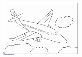 Belajar mewarnai, tips mewarnai, cara mewarnai, mewarnai gambar. Gambar Mewarnai Kendaraan Udara Pesawat Terbang