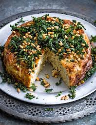 Baked Mushroom And Celeriac Torte Recipe Vegetarian Dinner Party Vegetarian Cauliflower Recipes Vegetarian Main Course