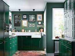 Ikeaâ€™s selection of small dining table sets come with two matching chairs included and are the perfect way to create an intimate dinner for two setting at home. Ikea S Interior Design Leader Says These Will Be Fall S Biggest Trends Ikea Bodbyn Kitchen Dark Green Kitchen Green Kitchen Cabinets
