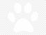 Dog Paw Print Clipart Black And White