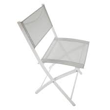 Maybe you would like to learn more about one of these? Chaise Pliante Acier Textilene Gris Blanc Chaises De Jardin La Foir Fouille
