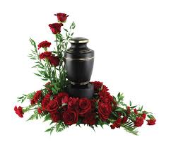 Red Roses And Carnations Surround The Urn Description From Sevensistersflorist Com I Searched For Th Urn Arrangements Funeral Urn Arrangements Funeral Floral