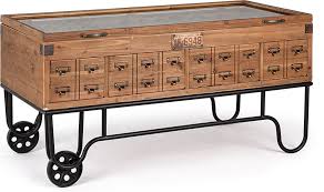 Enjoy brilliant deals on the products and perks. Bizzotto 0745967 Kompart Container Table L 120 X 59 With Metal And Wood Structure And Glass Top Equipped With Wheels Vieffetrade