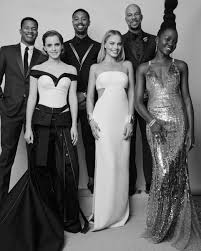One chance encounter as a youth sent michael b. Calvin Crew Nate Parker Emma Watson Michael B Jordan Margot Robbie Common And Lupita Nyong O Share A Moment In Th Met Gala Looks Met Gala Met Gala Dresses