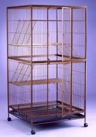 Central net (can split into two cages) & two doors come. Petsplace Cat Cage