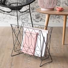 Accessoires De Decoration Porte Revue Metal Noir Decoration
