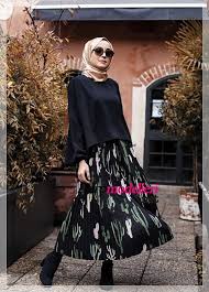 Yeni Sezon Tesettur Etek Modelleri 2019 Islami Moda Moda Kadin Islami Giyim