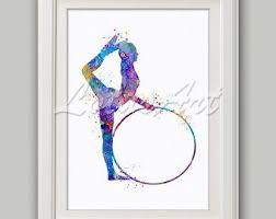 Gymnastique Tumbling Aquarelle Sports Art Affiche Accueil Decor Nursery Art Girl S Room Decor Gymnastics Wall Art Gymnastics Affiche Prints Watercolor Print Art Prints