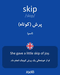 نتیجه جستجوی لغت [skip] در گوگل