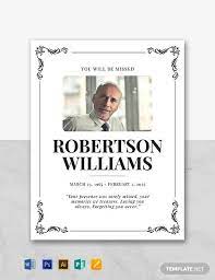 Obituary template is a form that can be filled out by one of the relatives of the deceased person to remind others about his/her life and accomplishments. 22 Free Obituary Templates In Ms Word Pdf Apple Pages Google Docs Free Premium Templates