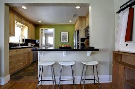A half wall 40 to 50 inches tall built between the kitchen and living area establishes physical and visual boundaries for your kitchen. Home Improvement Archives Kitchen Remodel Small Open Kitchen And Living Room Half Wall Kitchen