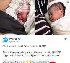 Published The One Of The First Babies Born In 2019 Micetimes Asia