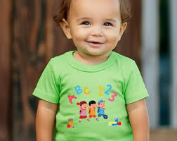 Toddler's Fine Jersey Tee, ABC 123 Toddler Top, Preschool T-shirt,  Elementary T Shirt, Cute Shirt, Educational Toddler Fashion, Alphabet Tee