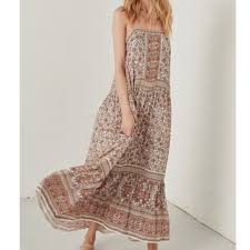 Spell The Gypsy Collective Dresses Spell Gypsy Jasmine Maxi Dress In Peach Cream Poshmark