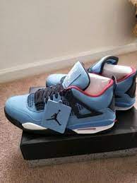 Jumpman aj4 4s olivia kim no cover black cat men basketball shoes cactus jack cool grey bred fire red trainers sports sneaker. Air Jordan Retro 4 Travis Scott Cactus Jack Size 12 Air Jordans Retro Air Jordans Me Too Shoes