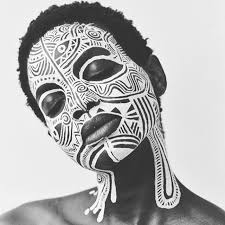 Black And White African Art Laolu On Instagram Art Collaboration By Delphinediallo Laolusenbanjo Featured In The New York Times Magazine Laolusenbanjo Bo African Art Art Face Art