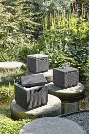 Allibert Polyrattan Kuhlbox X2f Beistelltisch Ice Cube Grau Graphit Garten Kuhlbox Garten Amazon De Garten Gartenarbeit Garten Beistelltisch