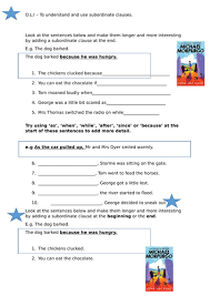 Available at 3 reading levels, in a variety of formats, and completely free. Subordinating Conjunctions Differentiated Worksheets A Long Way Home Context Teaching Resources