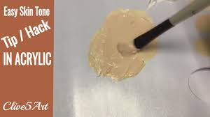 mixing flesh tone acrylic painting how to mix match skin tones in painting