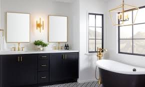 Most bathrooms can be easily split into zones: Bathroom Lighting Design Ideas