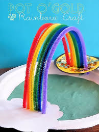 Pot O' Gold at the End of the Rainbow Craft - Our Kid Things