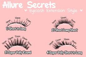 57 Unfolded Eyelash Chart