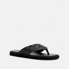 Coach® Outlet | Flip Flop In Signature Canvas