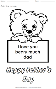 Grandpa coloring pages the web fathers day printable intended for. I Love You Beary Much Coloring Activity