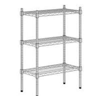 Regency Spec Line 12" x 24" x 34" NSF Stainless Steel 3-Shelf Kit