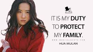 But what truly infuriates me, beyond anything pacing or editing could is disney's. It Is My Duty To Protect My Family Magicalquote Mulan Quotes Friends Are Family Quotes Hua Mulan