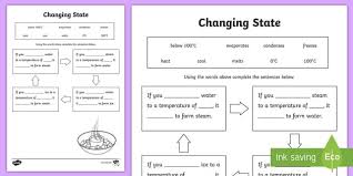 Ks2 Science Changing Materials Worksheets Resources Changes States Of Matter Worksheet Matter Worksheets Worksheets
