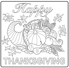 Thanksgiving day is a national holiday in the united states and canada. Thanksgiving Harvest Cornucopia Thanksgiving Adult Coloring Pages