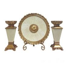 Check spelling or type a new query. D Lusso Designs Desiree 4 Piece Charger Stand And Candlestick Set Candlesticks Candle Holders Design
