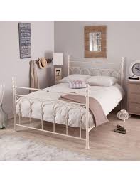 Lit 2 Places En Metal Blanc 140x190 Madeleine Lit Metal Blanc Tete De Lit Metal Chambre A Coucher Parentale