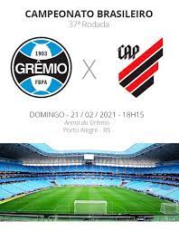 Andre 24' (1t) jean pyerre 28' (2t). Gremio X Athletico Pr Veja Escalacoes Desfalques E Arbitragem Da Partida Brasileirao Serie A Ge